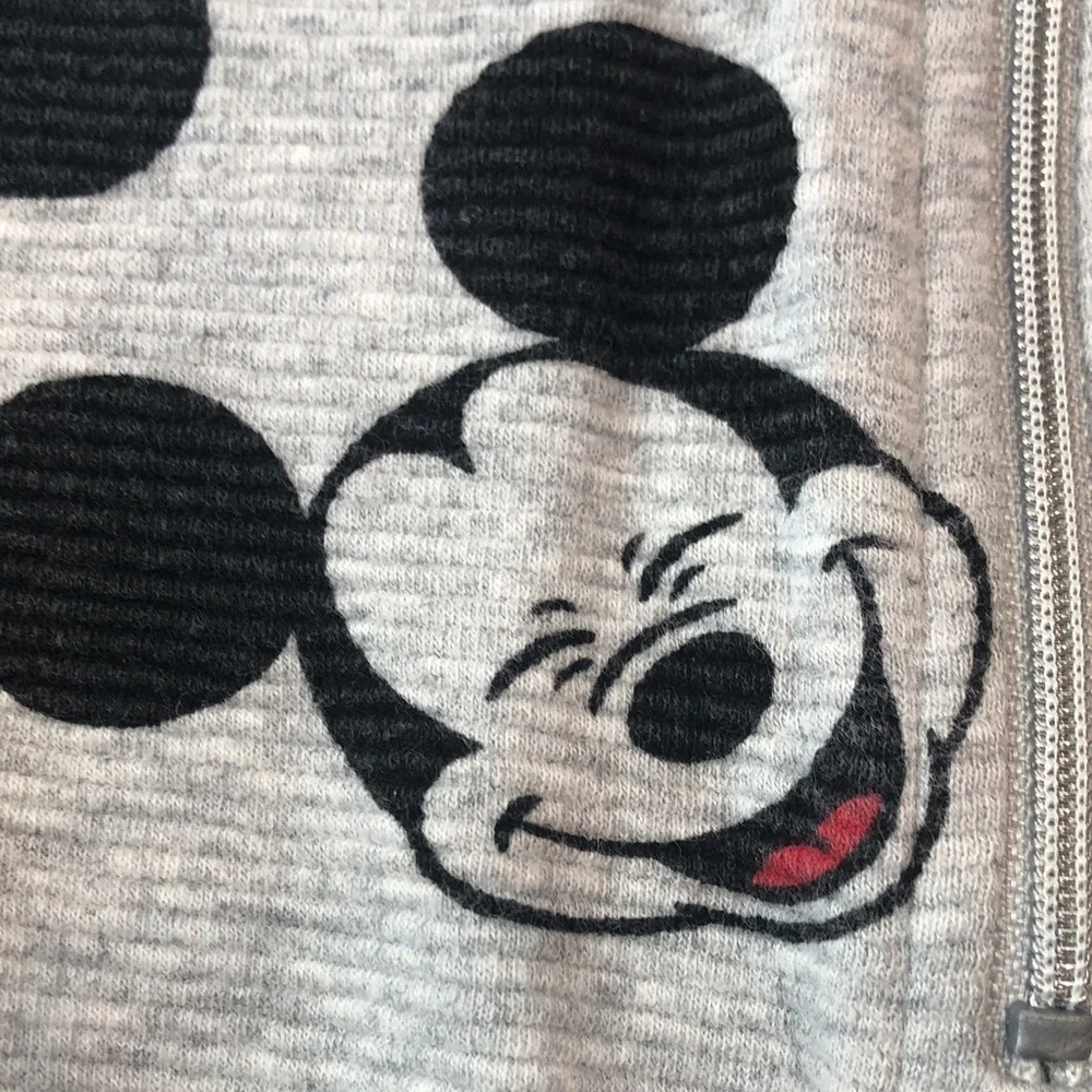 Disney Mickey Mouse Kids Dress Gray Black Red Sleeves Flounce Skirt Girls size 4